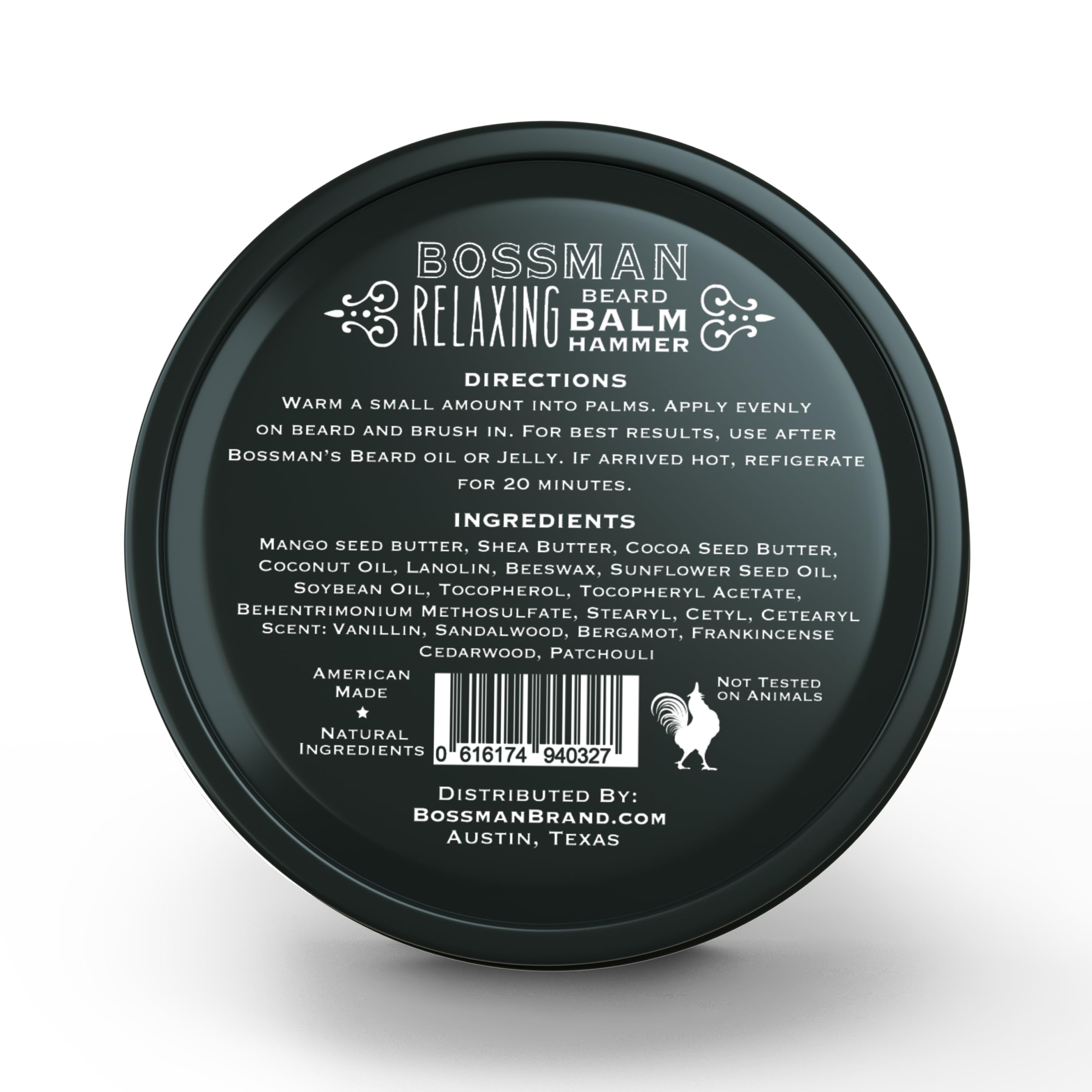 Bossman packaging front label signals premium grooming