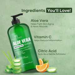 Botanic Hearth Aloe Vera Gel used as a hair leave-in for shine.