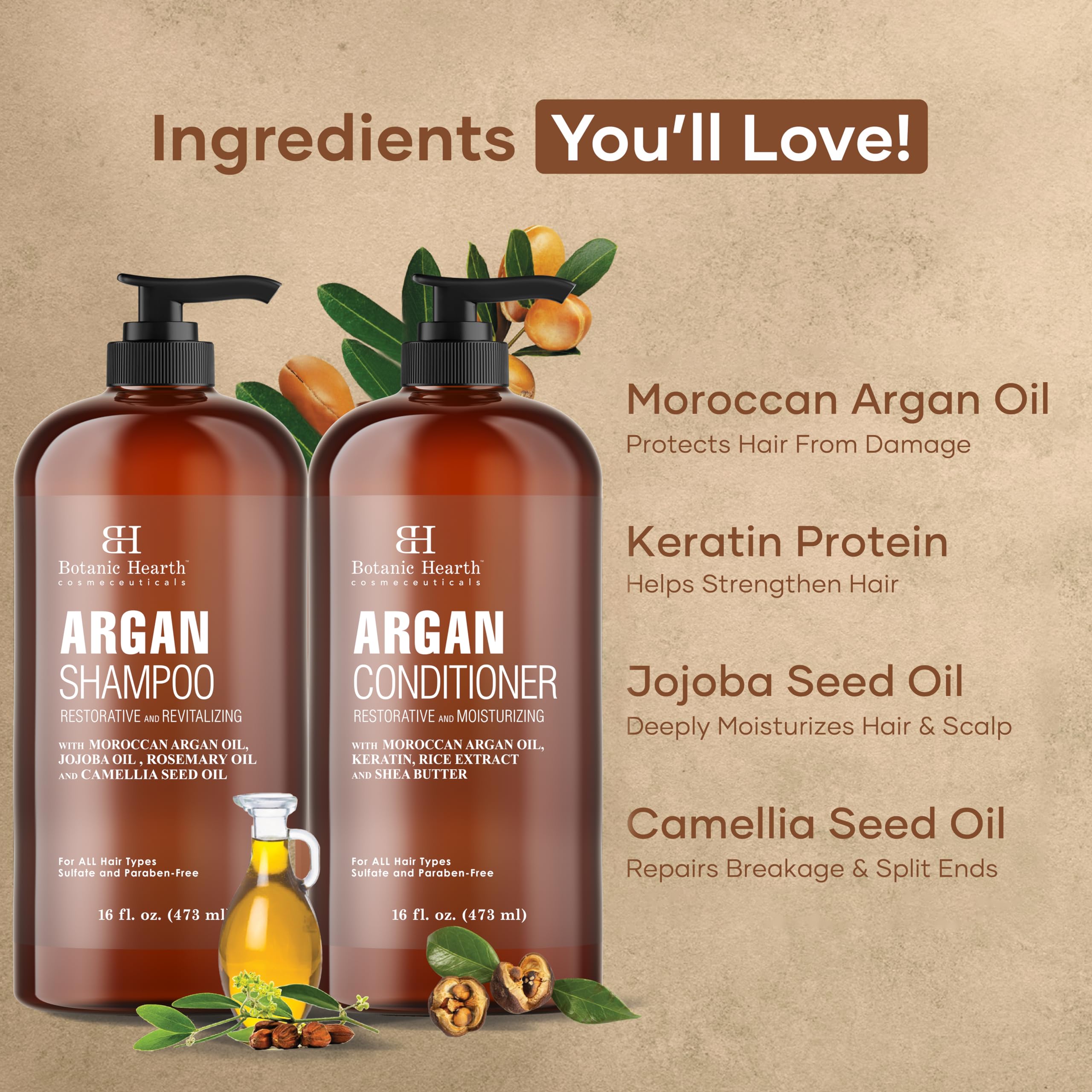 Botanic Hearth Conditioner tube dispense shown for easy, hydrating routine.