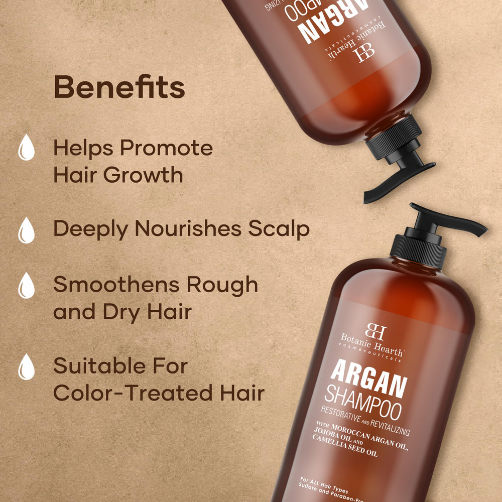 Botanic Hearth Argan Shampoo keratin boost for stronger, smoother hair