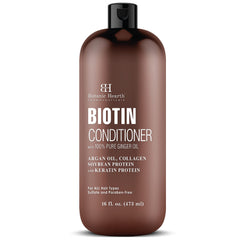 Botanic Hearth Biotin Conditioner keratin-application close-up for smoother, shinier hair.