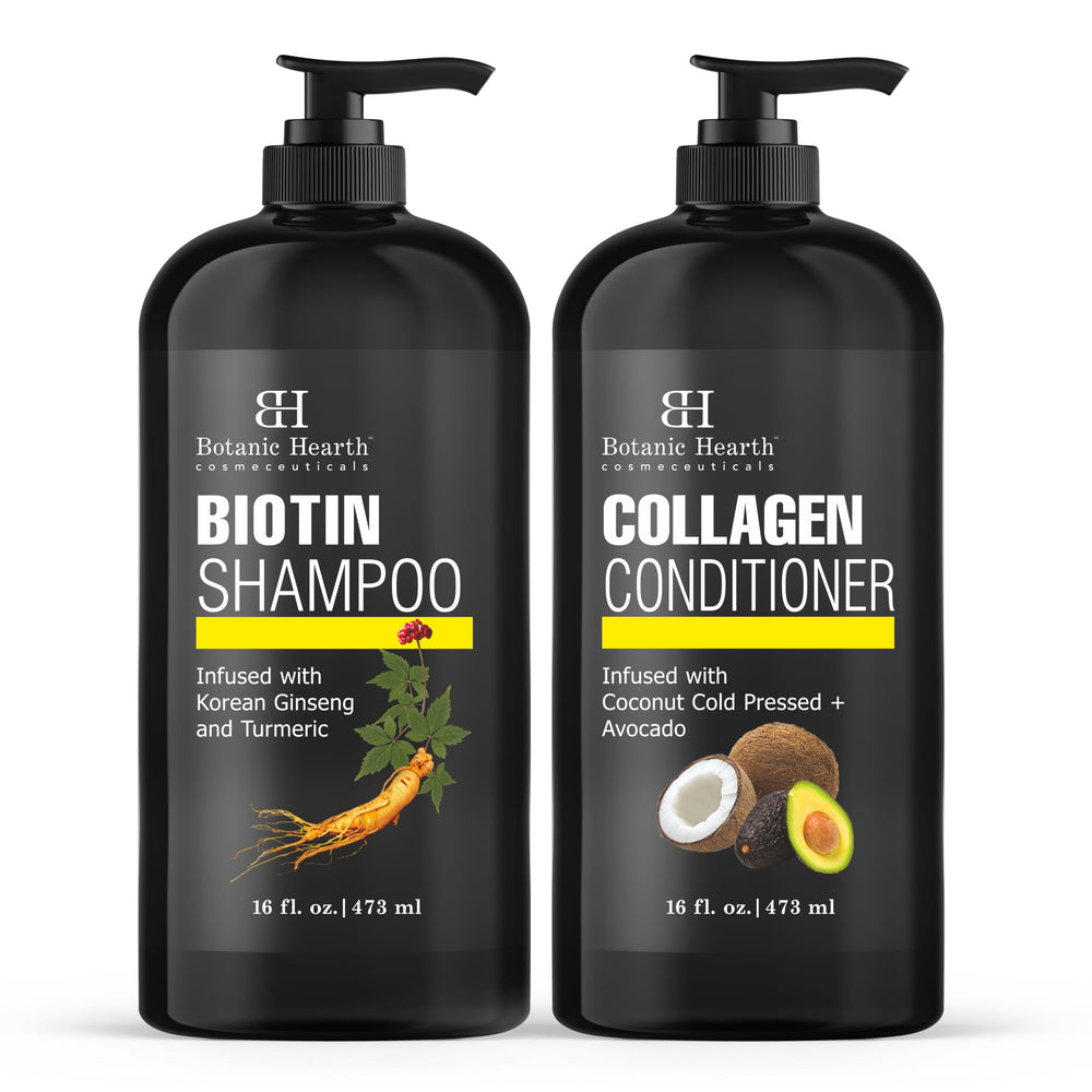 Botanic Hearth Biotin Shampoo bottle pour for daily cleansing and smoother hair