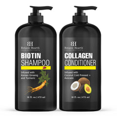 Botanic Hearth Biotin Shampoo bottle pour for daily cleansing and smoother hair