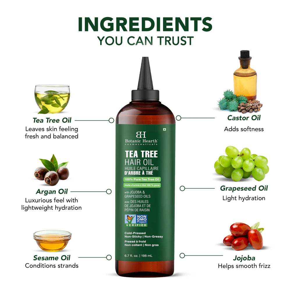 Botanic Hearth cruelty-free label signals ethical sourcing for gentle hair care.
