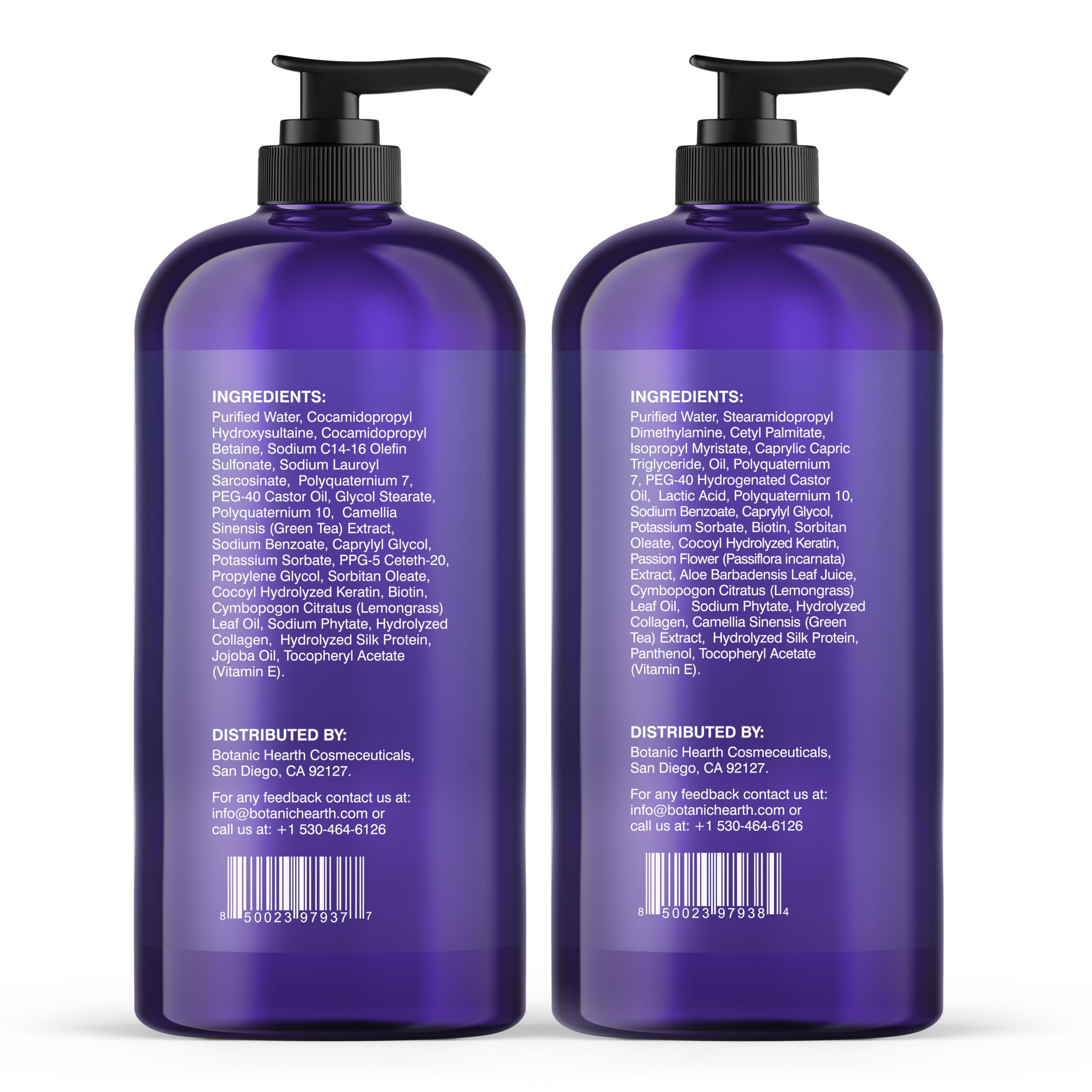 Botanic Hearth curly conditioner bottle showing moisture for soft, manageable curls