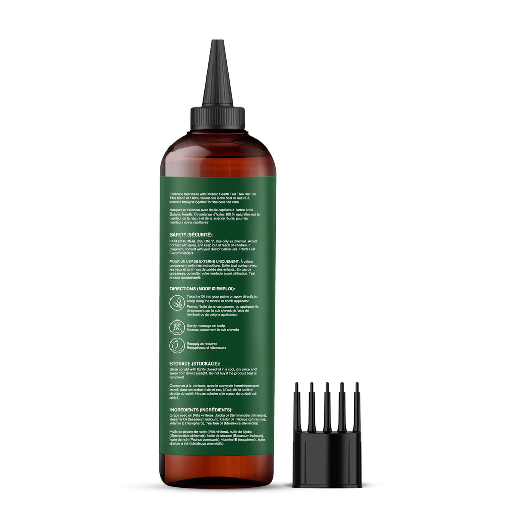 Botanic Hearth dandruff control close-up hints balanced scalp environment.