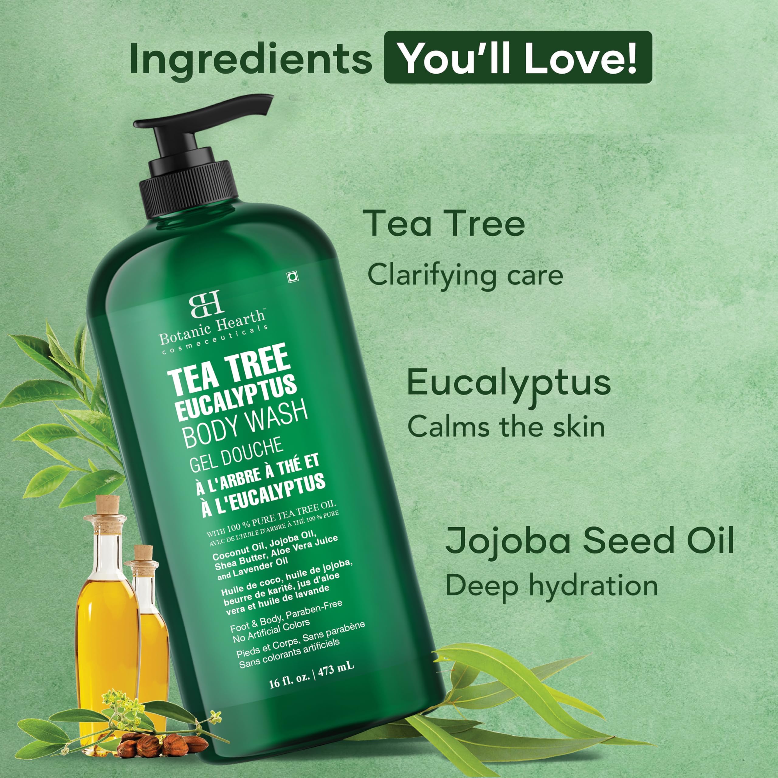 Botanic Hearth Detoxifying Pores closeup suggests pore-cleansing action without harsh residues.