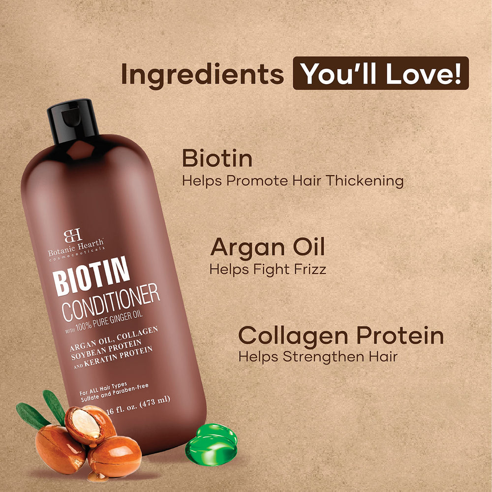 Botanic Hearth Ginger Oil ingredient visual suggests invigorating scalp care.