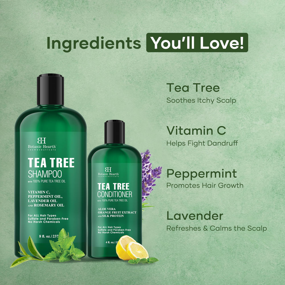 Botanic Hearth ingredients chamomile vitamin B5 E – nourishing blend for hydrated, smooth hair.