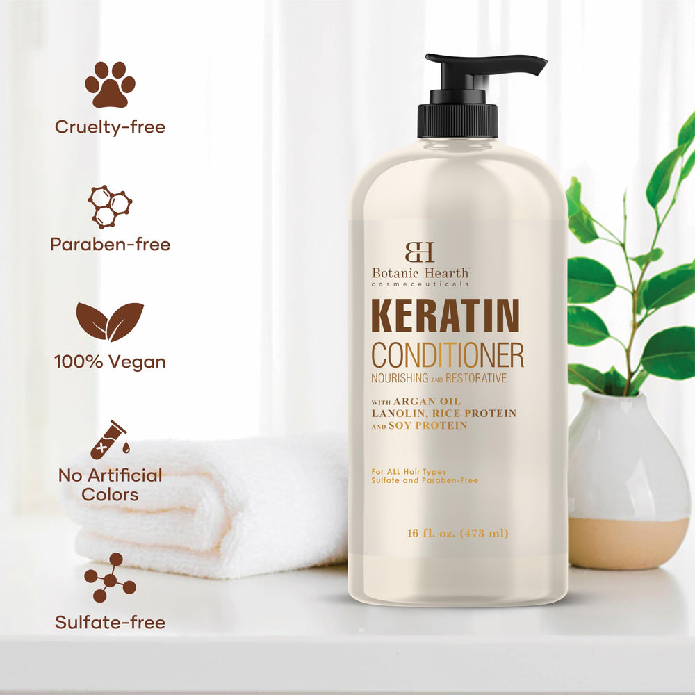 Botanic Hearth Keratin Conditioner ingredients-argan-oil reveal nourishing shine and softness