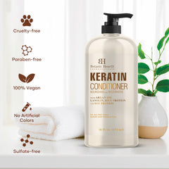 Botanic Hearth Keratin Conditioner ingredients-argan-oil reveal nourishing shine and softness