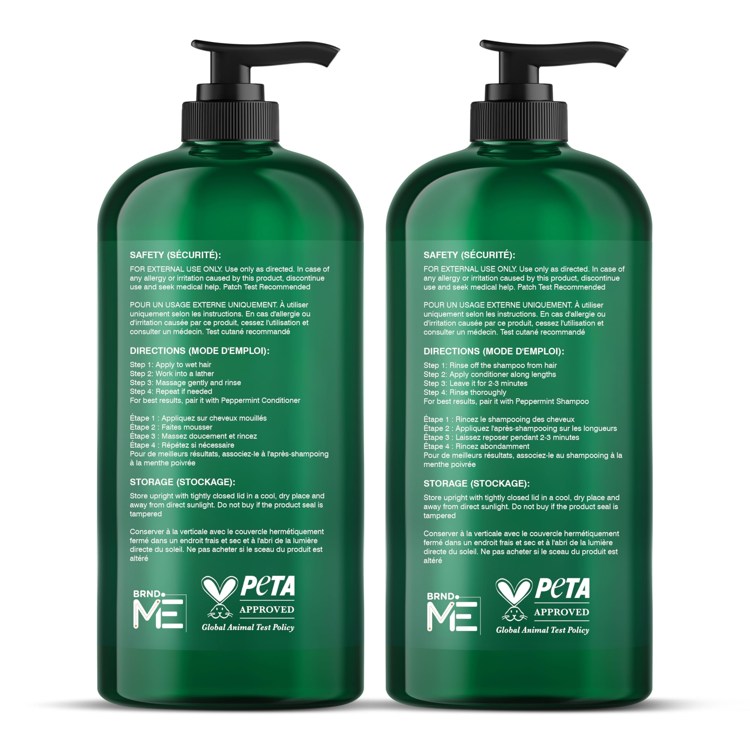 Botanic Hearth peppermint conditioner bottle emphasizes hair fullness and healthy shine