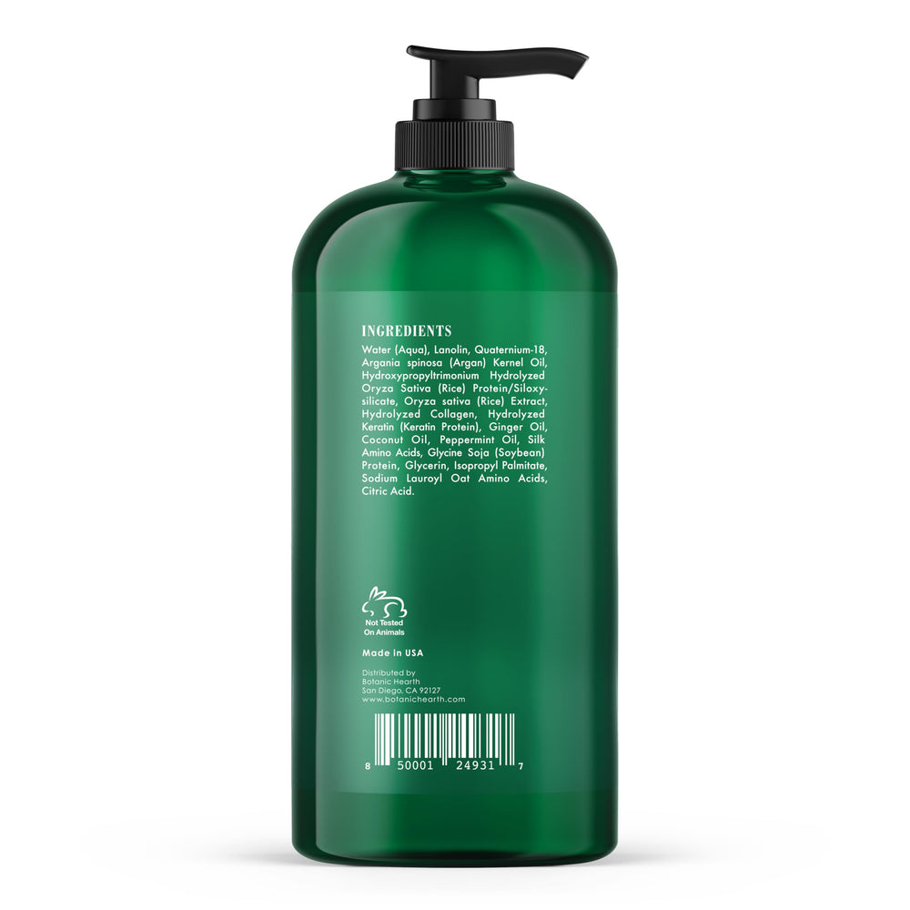 Botanic Hearth Peppermint Hair Conditioner ingredients highlight peppermint and keratin for vitality