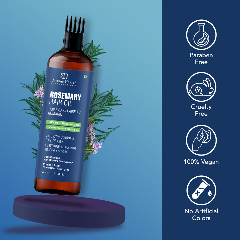 Botanic Hearth rosemary oil applicator tip enables precise root application.