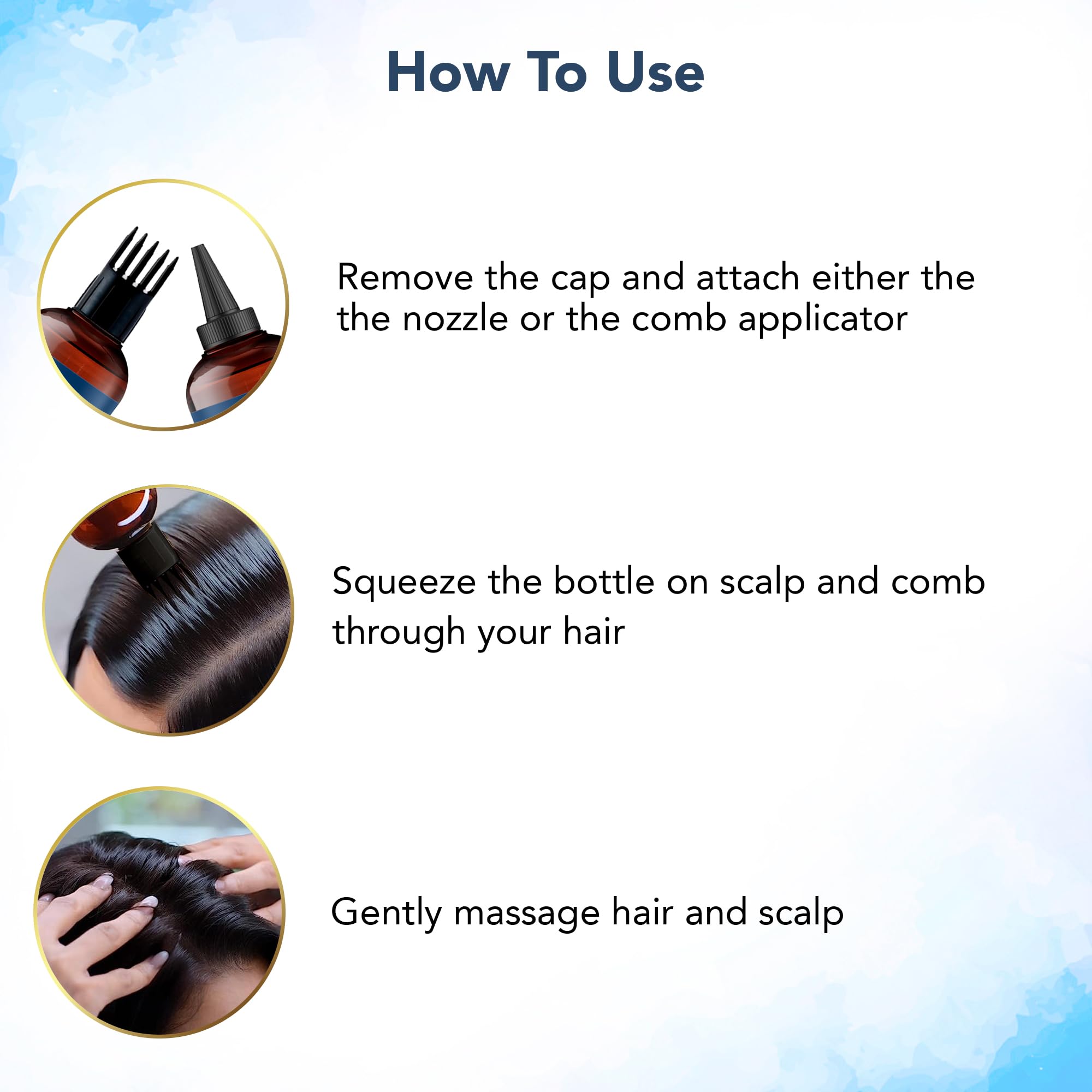 Botanic Hearth rosemary oil silky texture glides smoothly through hair.