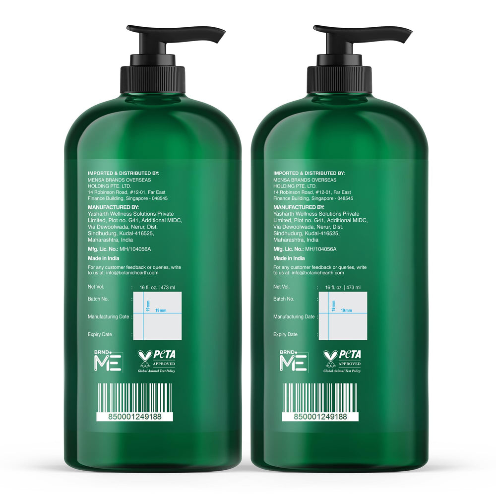 Botanic Hearth Tea Tree Body Wash tea tree oil ingredients emphasize natural skin care.
