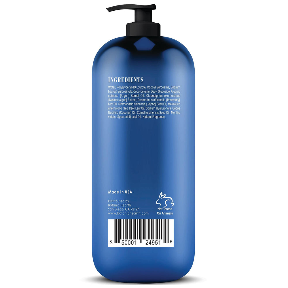 Ingredient close-up coconut oil and rosemary notes in Botanic Hearth Face Wash.