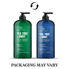 Foaming lather of Botanic Hearth Tea Tree Face Wash showing deep cleansing action.