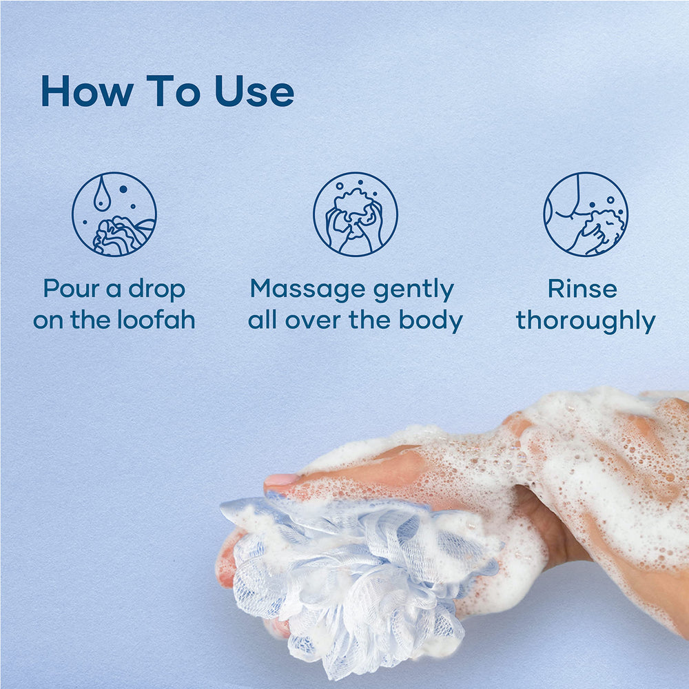 Botanic Hearth Tea Tree Oil Body Wash label detail highlighting ethically sourced ingredients