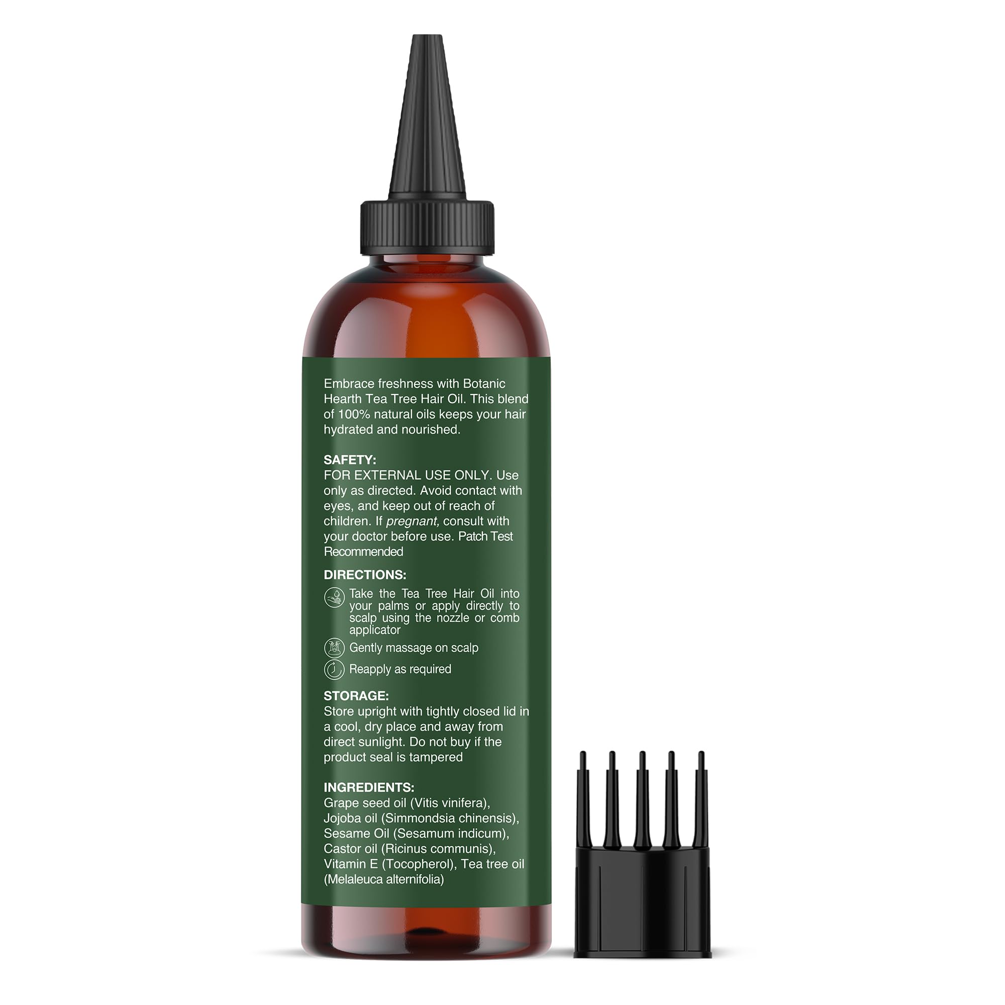Botanic Hearth Tea Tree Oil night care routine for hair