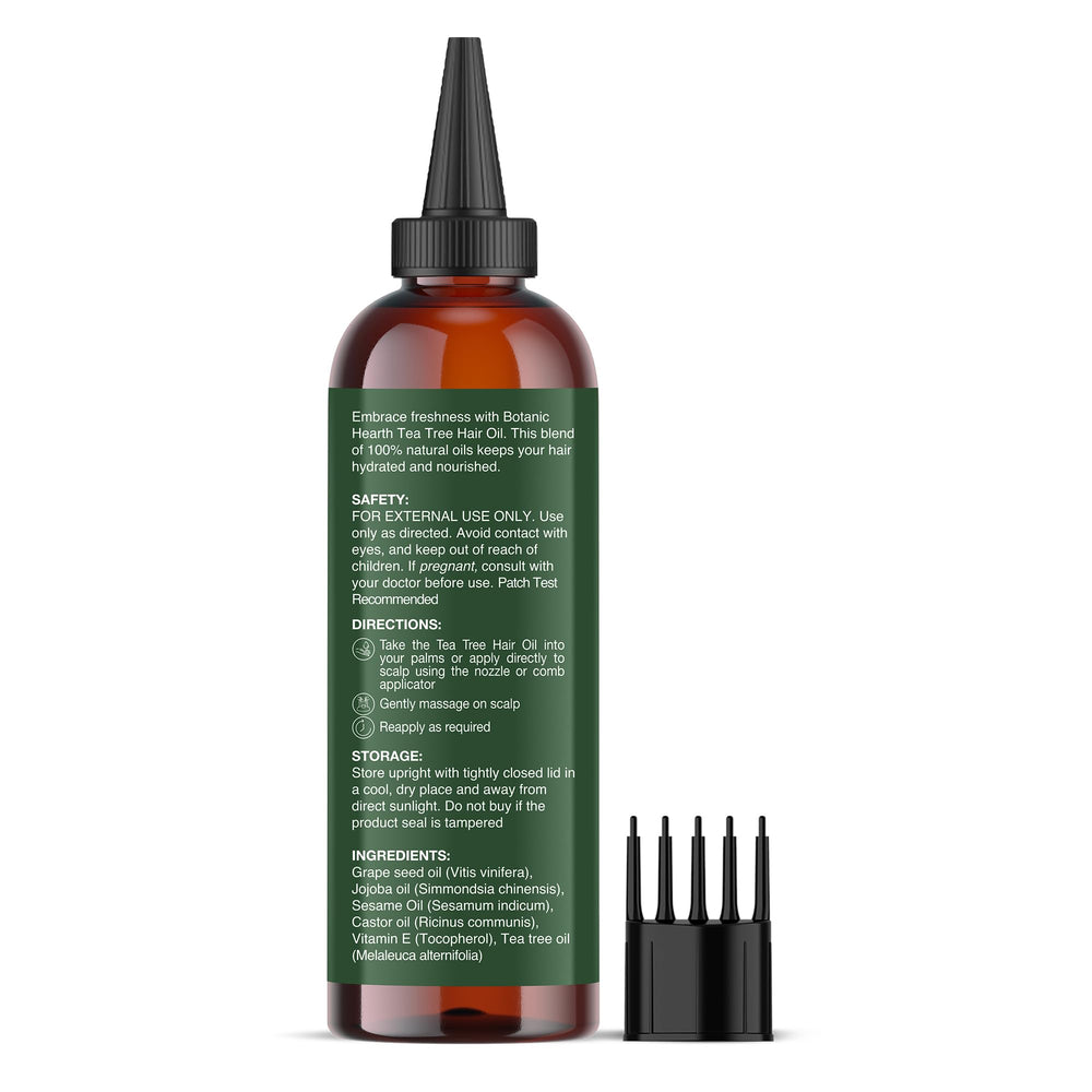 Botanic Hearth Tea Tree Oil night care routine for hair