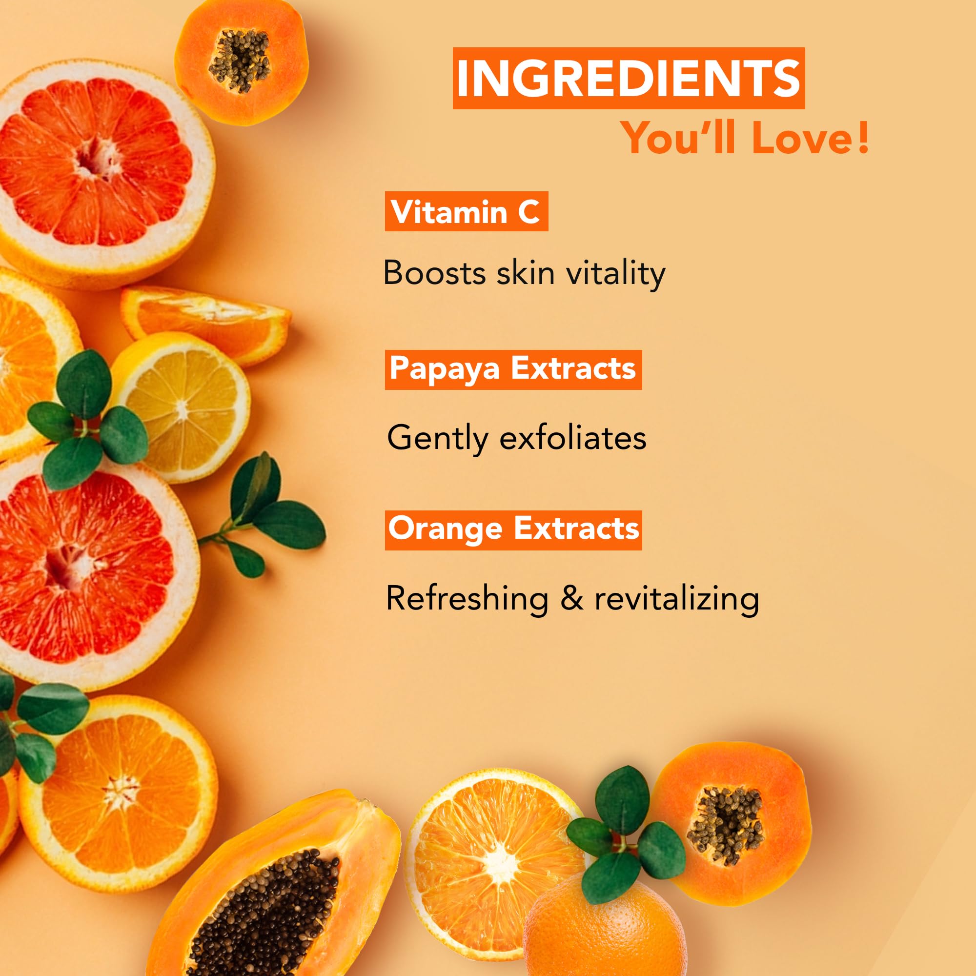 Botanic Hearth Vitamin C foaming face wash built-in brush enables gentle massaging cleanse