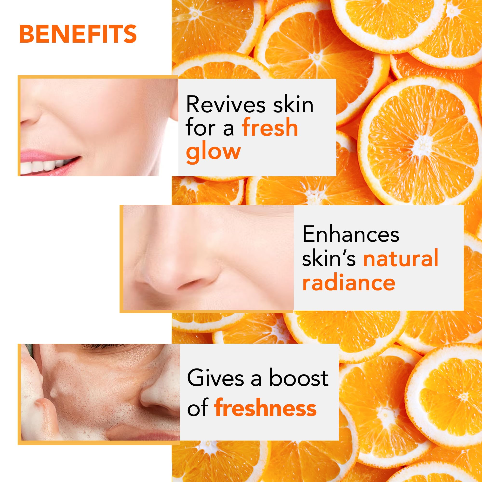 Botanic Hearth Vitamin C foaming face wash side-view packaging
