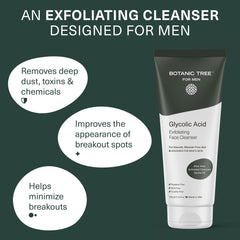 Close-up foam from Botanic Tree glycolic face wash showing gentle exfoliation.