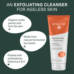 Botanic Tree Kombucha face wash foamy lather for smooth skin