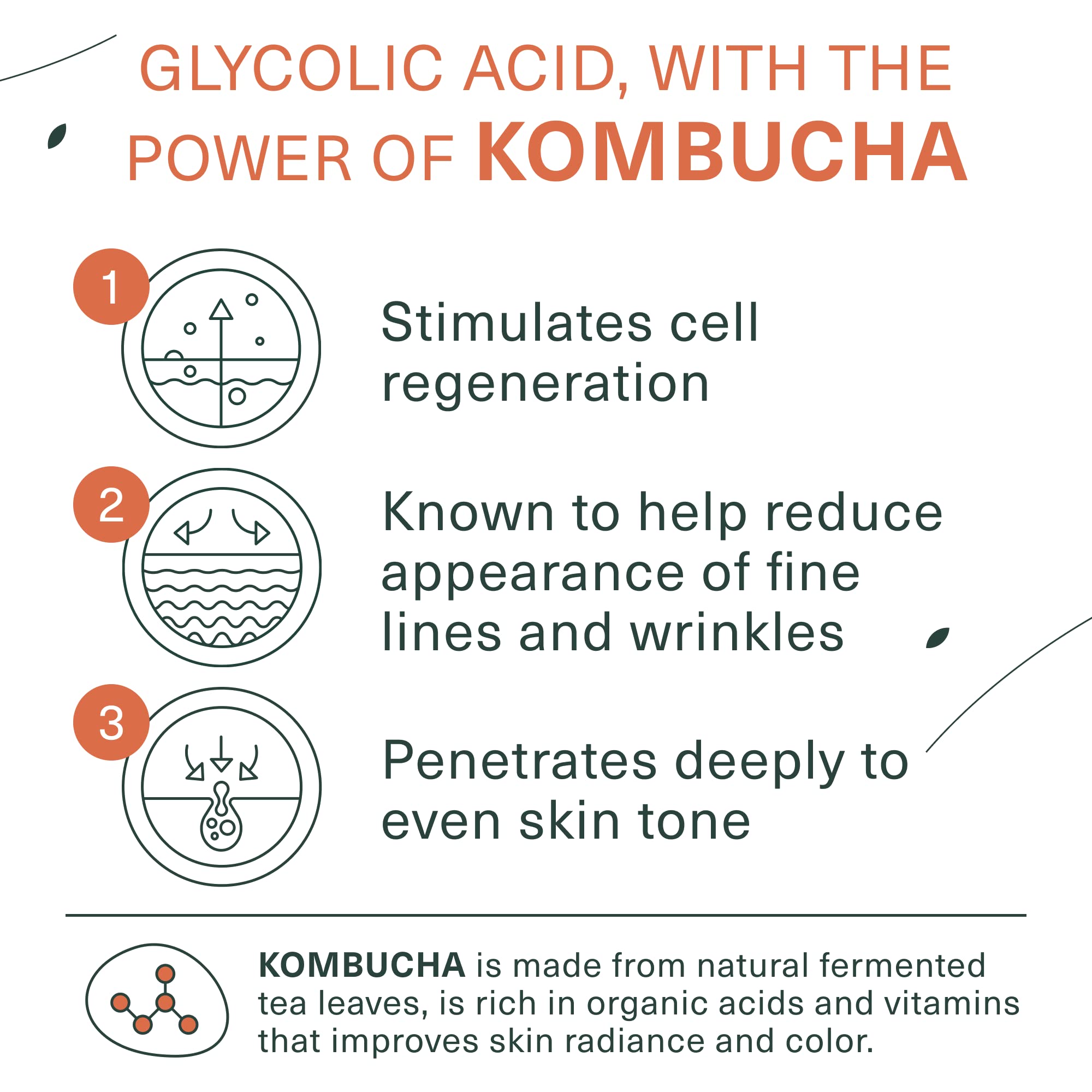 Botanic Tree Kombucha face wash texture closeup showing exfoliating formula