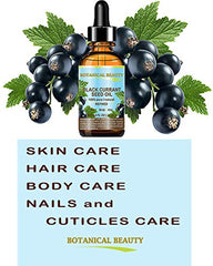 Botanical Beauty Black Currant Seed Oil pour demonstrates smooth application