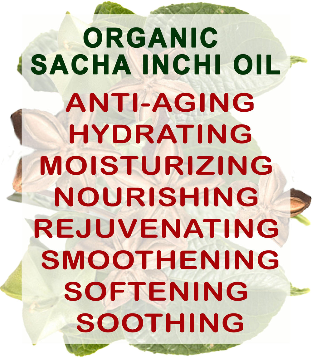 Botanical Beauty Sacha Inchi Oil ingredients list highlighting Sacha Inchi oil