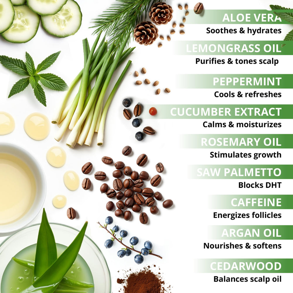 Botanical Green Care fresh-scent image conveys rosemary-lemongrass aroma