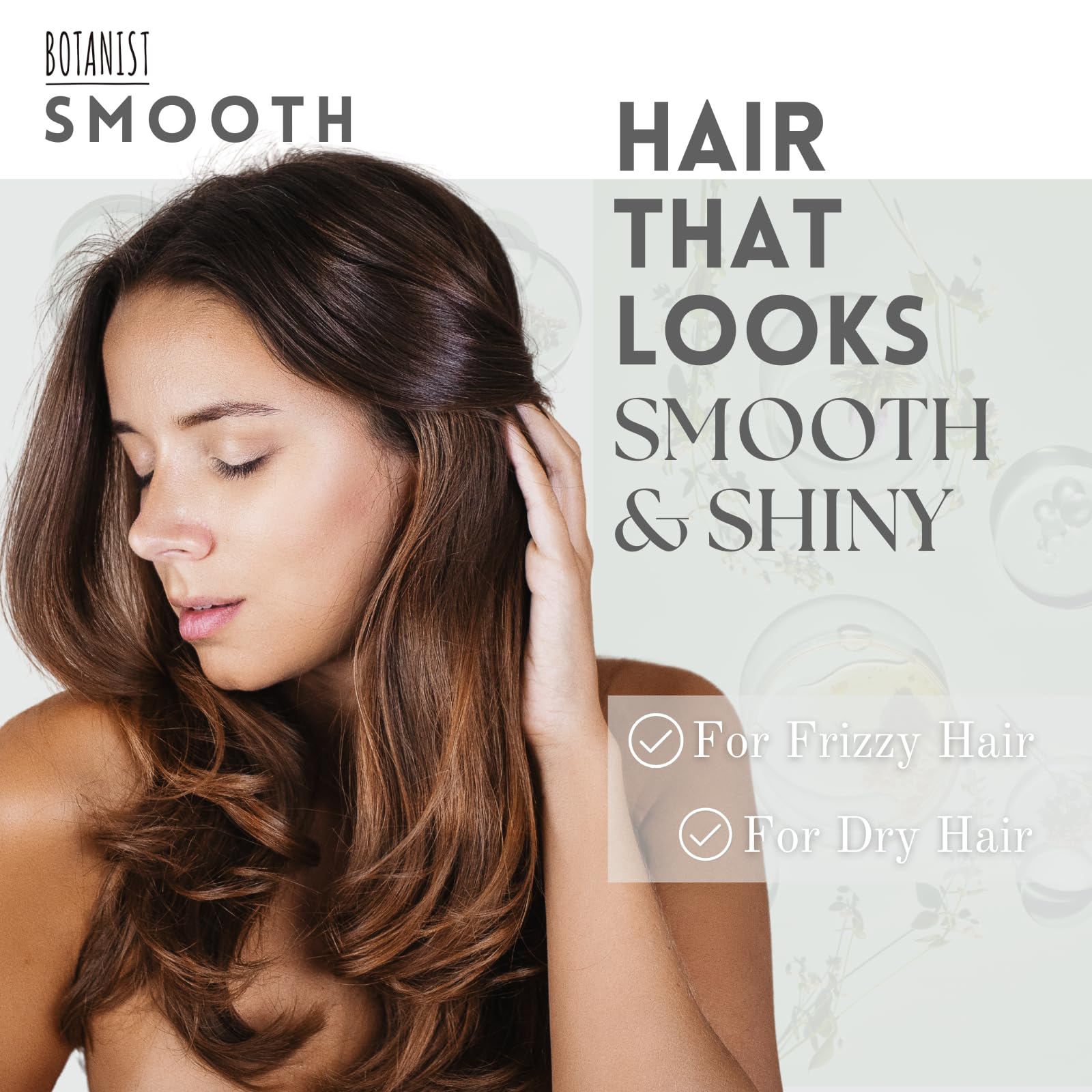 Botanist anti-frizz conditioner tube side view signaling deep conditioning and manageability