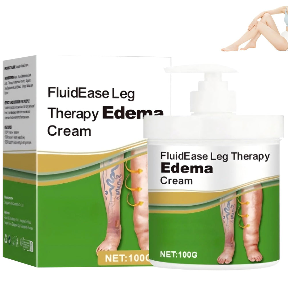 Botou FluidEase bottle-pour demonstrates easy application for leg care and relief.