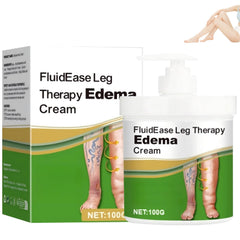 Botou FluidEase bottle-pour demonstrates easy application for leg care and relief.