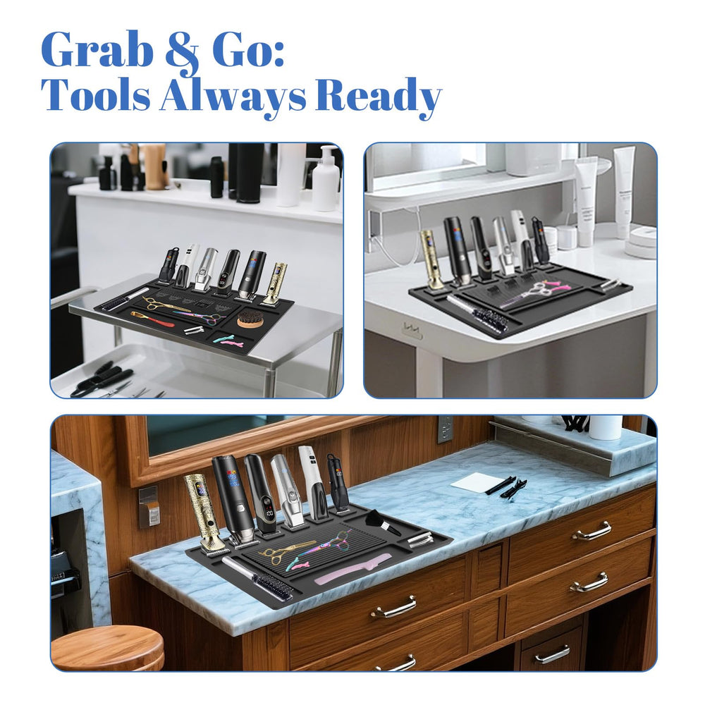 Botyboty Portable barber mat works on carts and home setups for flexible grooming