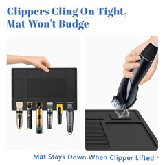 Botyboty Barber Mat non-slip surface prevents sliding during haircuts for stable work