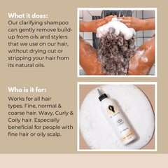 Bounce Curl Enzyme Gentle Clarifying Shampoo packaging shot communicates lightweight hydration.