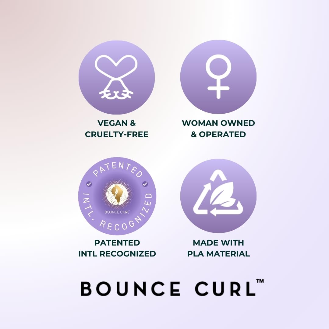 Bounce Curl Volume EdgeLift Brush in action delivers volumized waves and coils.