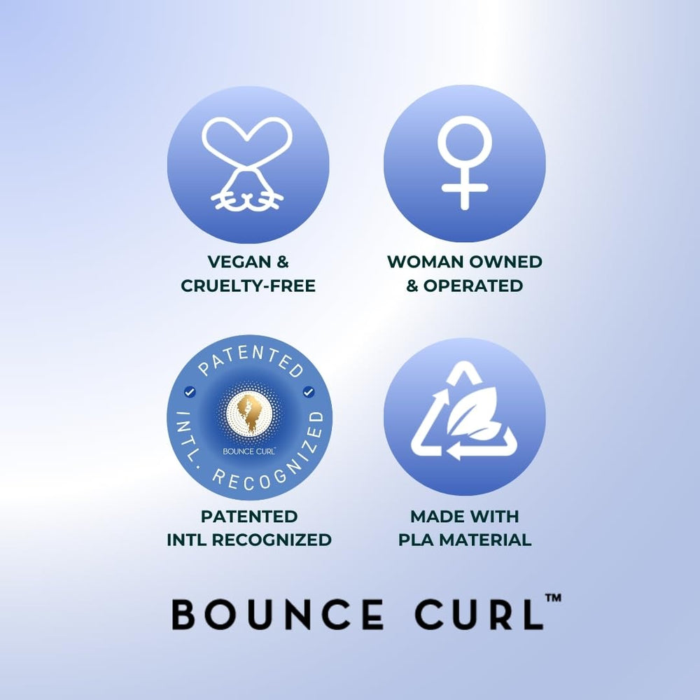Bounce Curl Volume EdgeLift Brush in-use demonstrates effortless curl definition and lift.