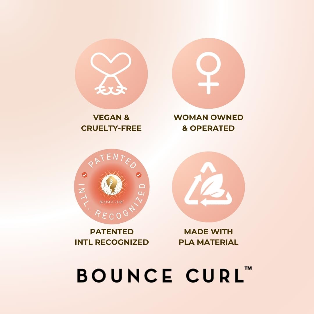 Bounce Curl Volume EdgeLift Brush PLA base and handle highlight sustainable design.