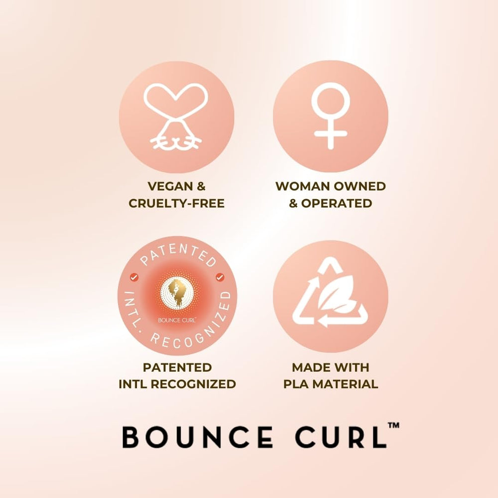 Bounce Curl Volume EdgeLift Brush PLA base and handle highlight sustainable design.