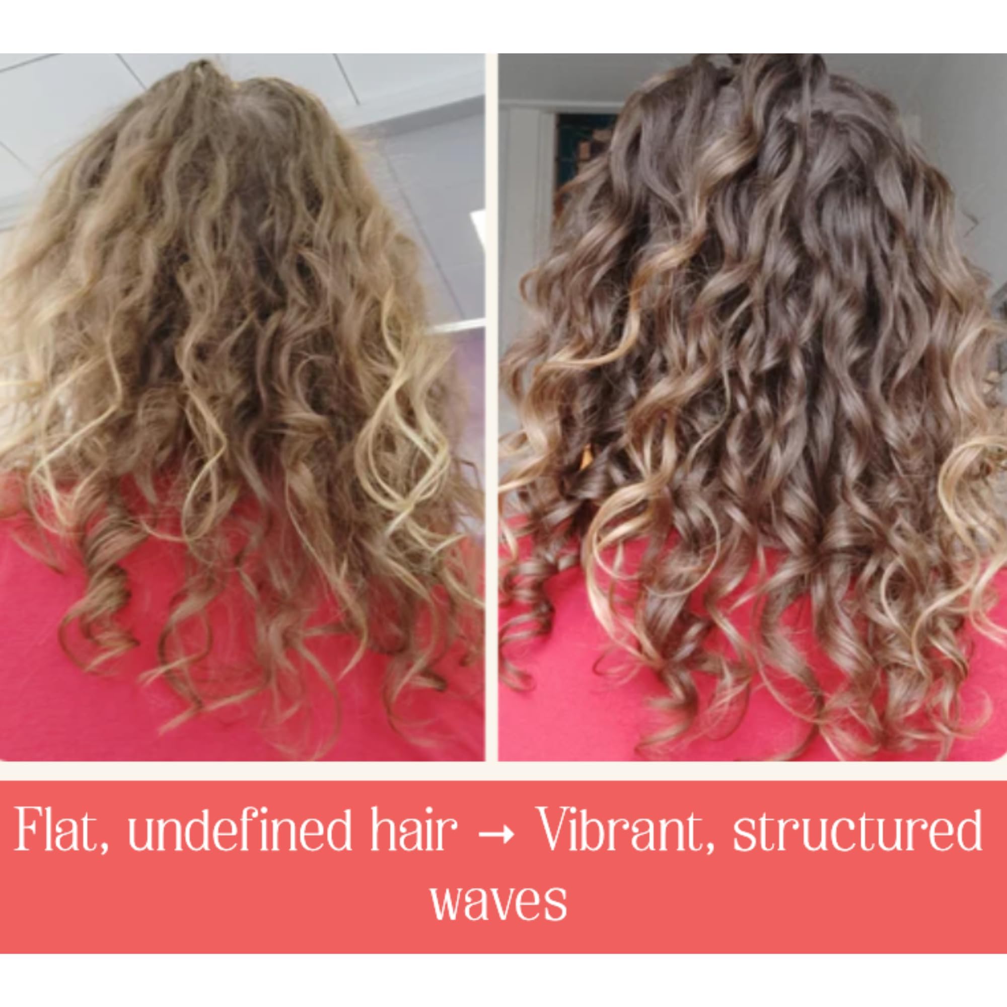 Gentle mist being applied to hair supports frizz control and soft texture