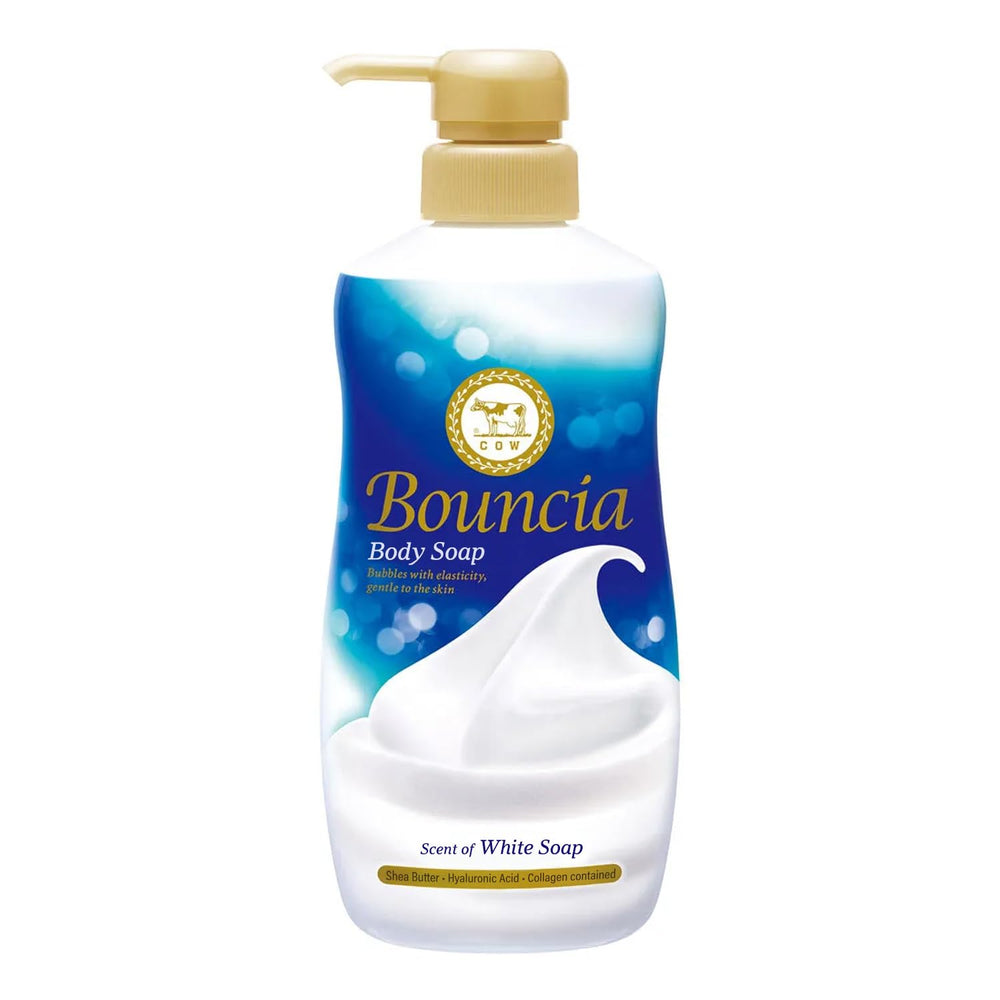 Bouncia, botella de ducha hidratante premium para uso diario y piel suave.