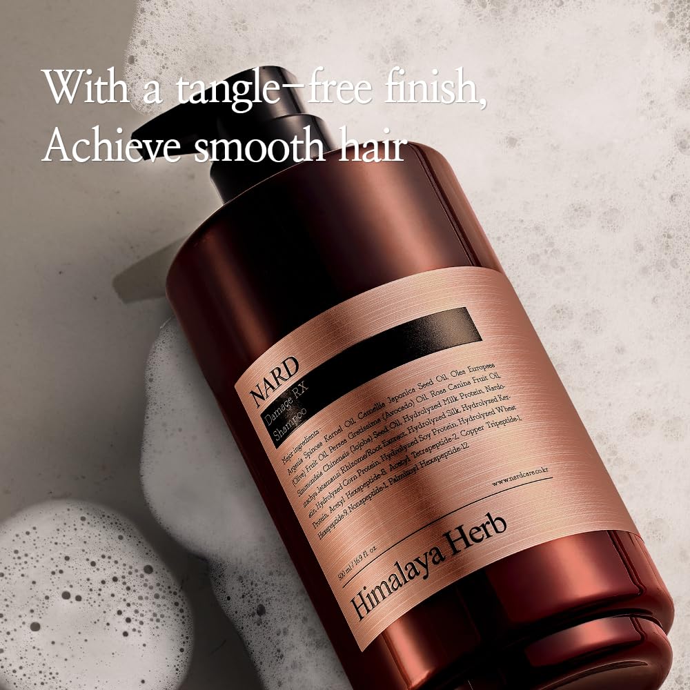 Bouquet Garni NARD RX Shampoo after washing for smooth, soft hair.