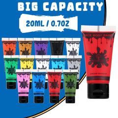Bowitzki 14-color palette display for quick color matching and creative costumes.