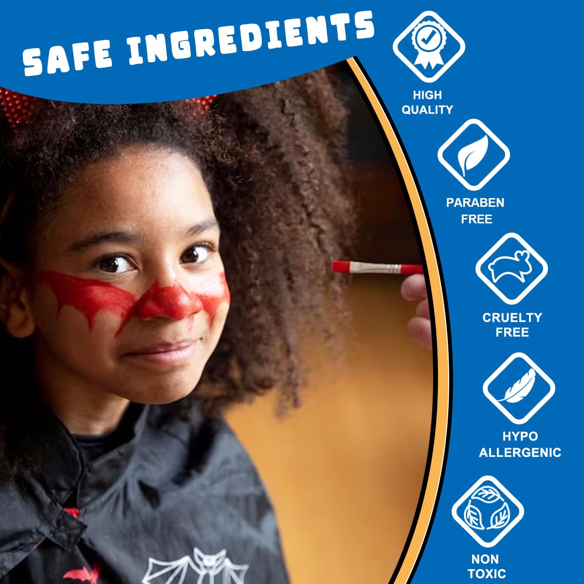 Bowitzki safe non-toxic hypoallergenic formula ideal for sensitive skin.