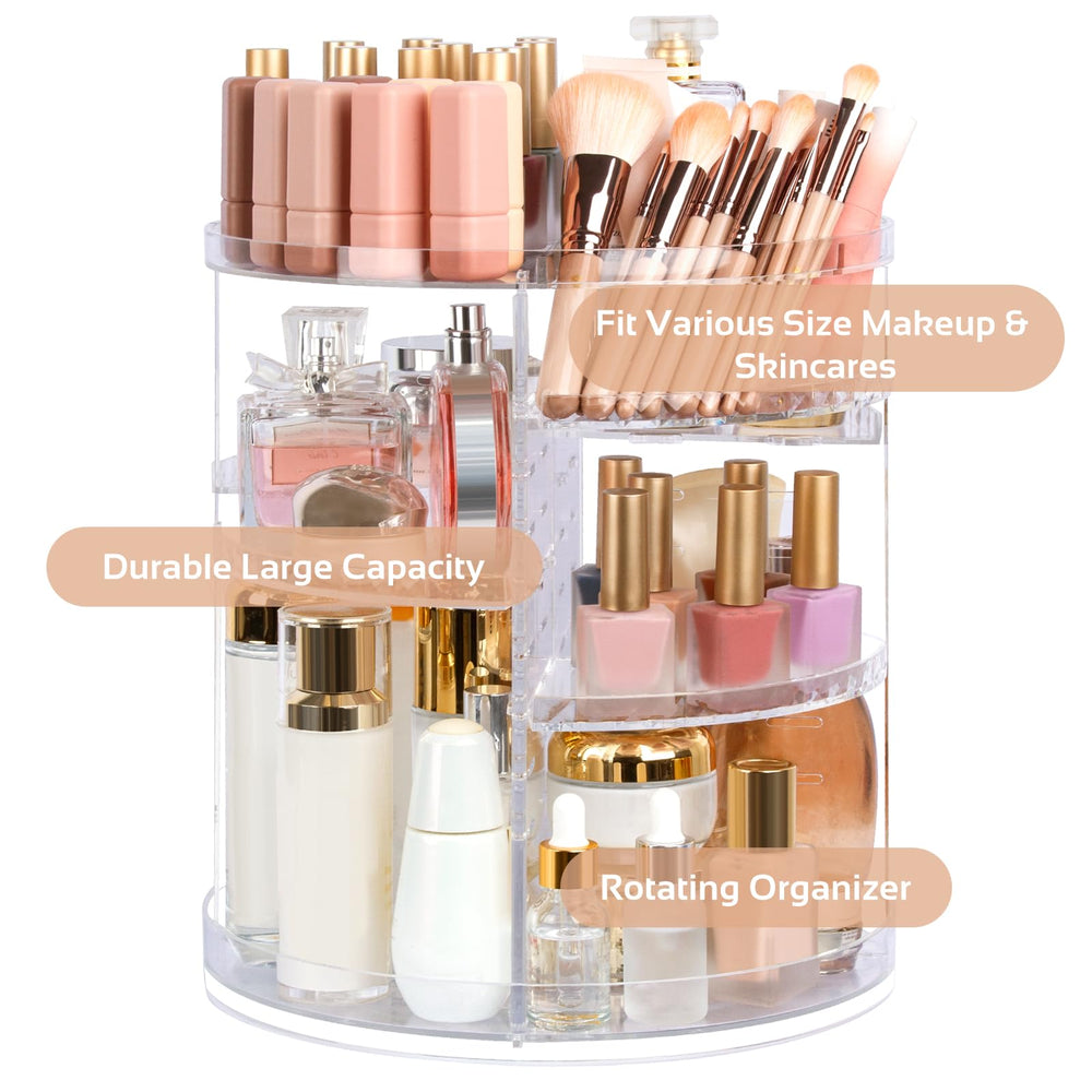 Boxalls large-capacity-9x12-organizer holds palettes, bottles, and skincare items neatly.