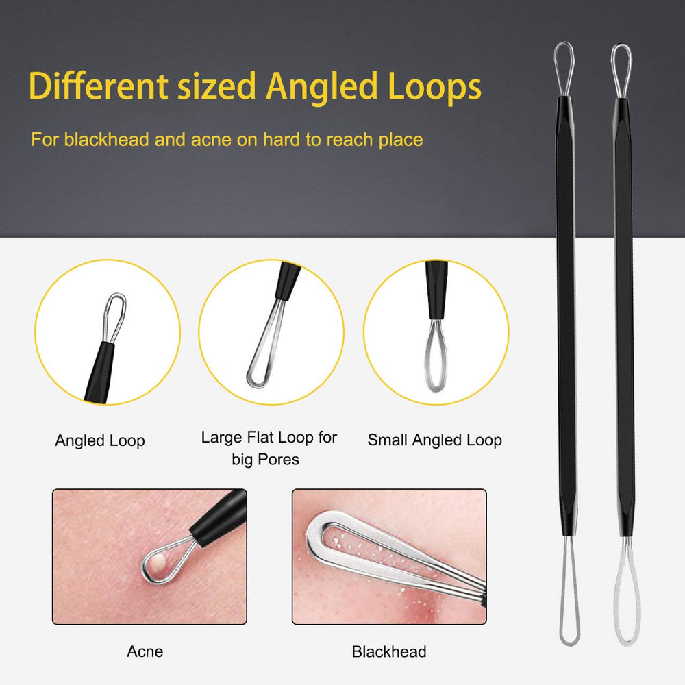 Boxoyx ten-pcs blackhead remover tools for precise pore cleaning
